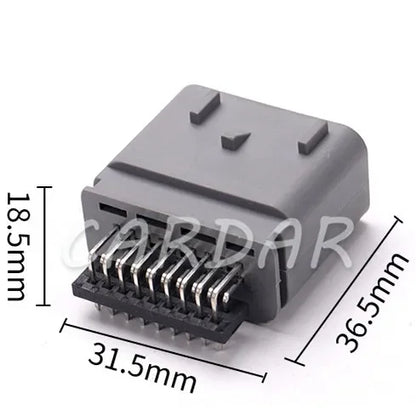 18 Pin 1488533-6 Auto Air Flow Meter Plug Car Radar Cable Connector Gray Wire Socket With Terminals