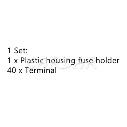 20 Way Medium Blade Fuse Holder for Auto Car Truck Trailer Middle Fuse Block Automobile Multi-way Fuse Box