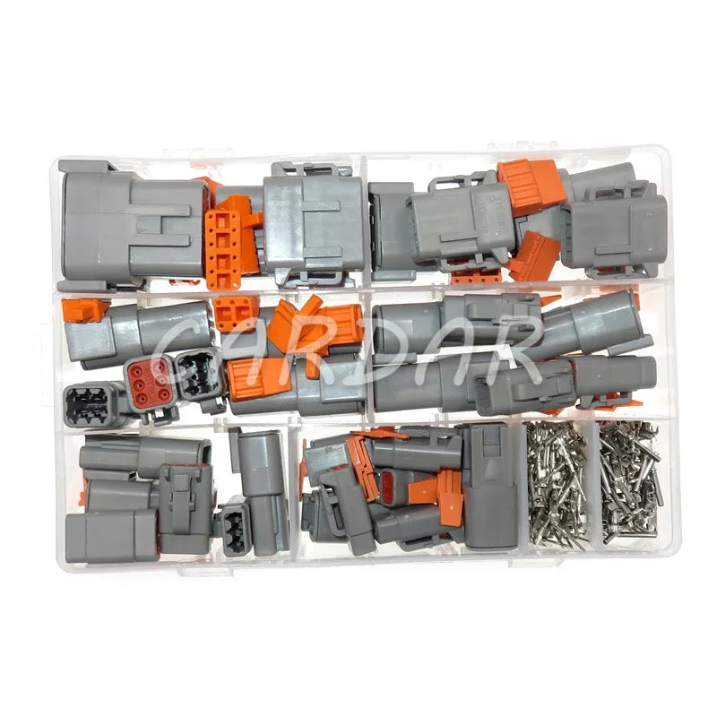 DTM Waterproof Wire Connector Kit DTM06-2/3/4/6/8/12S DTM04-2/3/4/6/8/12P Automotive Sealed Plug With Terminals