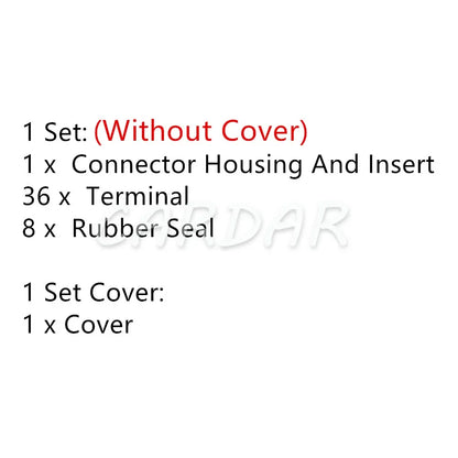 36 Pin 1928404199 1928404190 ECU Connectors 1 928 404 199 EDC7 Common Rail Weichai Engine Transmission Plug For 504122542
