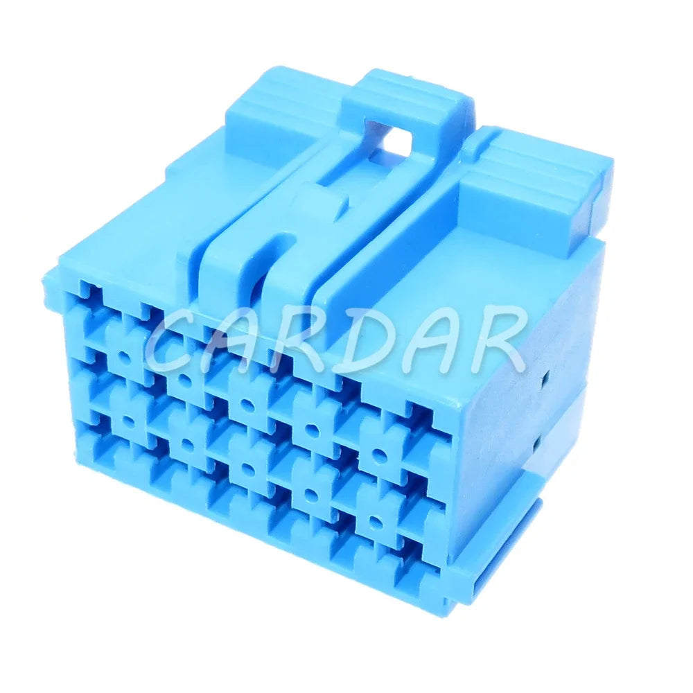18 Pin Blue Car Wire Harness Plastic Housing Socket Auto Adapter Male Female Unsealed Connector 1-967629-5 1-967624-5