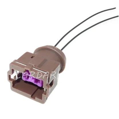 2 Pin 3.5 Series Auto Wiring Socket Cable Wire Unsealed Plastic Brown Connetcor With Terminal