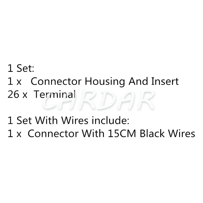26 Pin Car Composite Connector Auto Modification Plug Accessories MG611336 Automobile Wire Cable Unsealed Socket