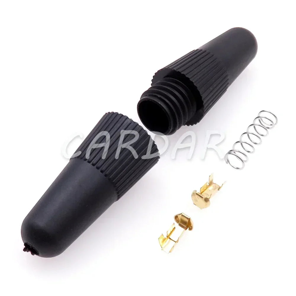 Black Fuse Holder BX3017A Screw Type Glass Fuses Box With Spring and Terminal