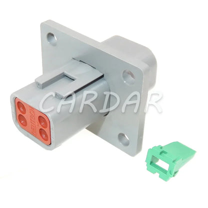 4 Pin Rectangle Wiring Terminal Socket With Fixed Flange DT04-4P-L012 Waterproof Wire Connector For Automobile