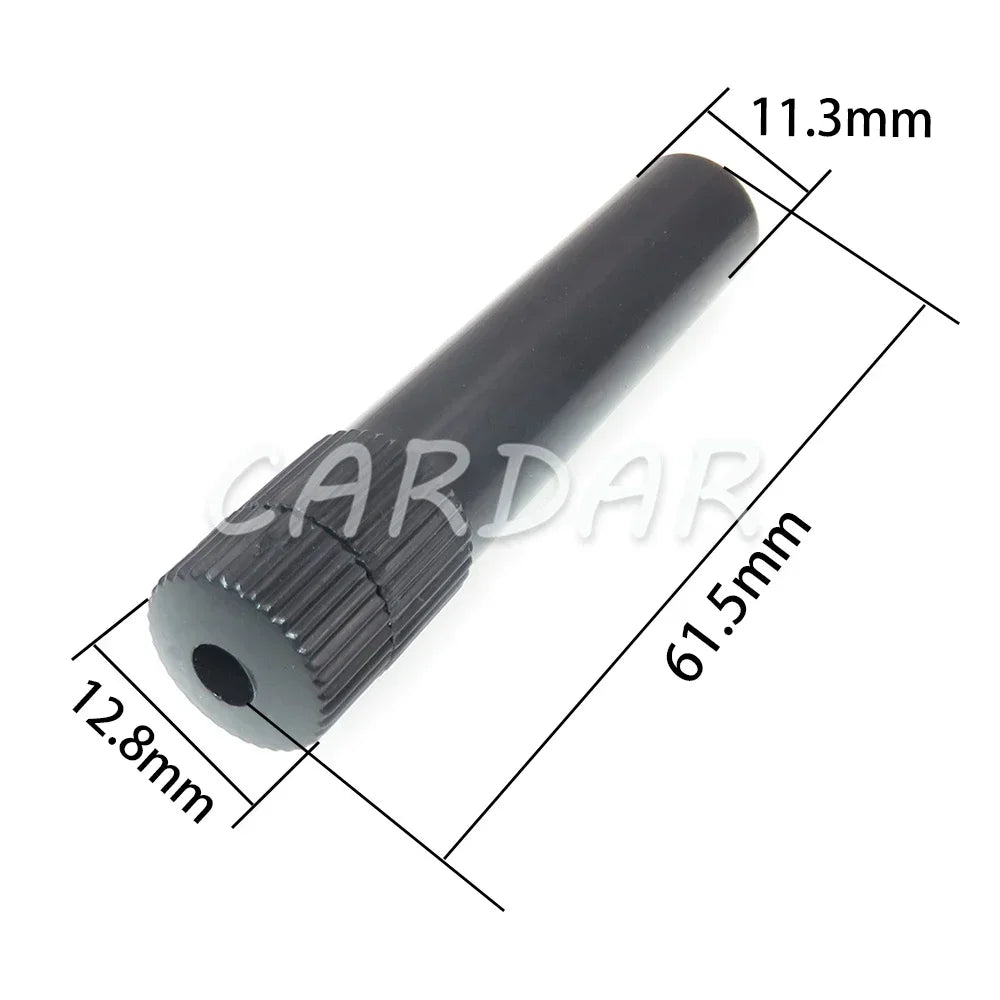 Black High Temperature Resistance Fuse Holder BX3014 Screw Type Glass Fuses Box With Spring and Terminal