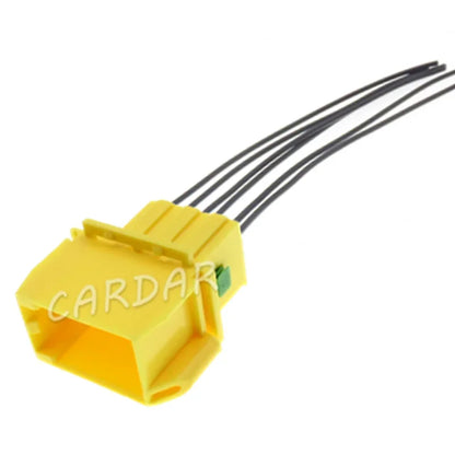 6 Pin 2.8 Series Yellow Automobile Plastic Housing Male Female Docking Wiring Terminal Socket