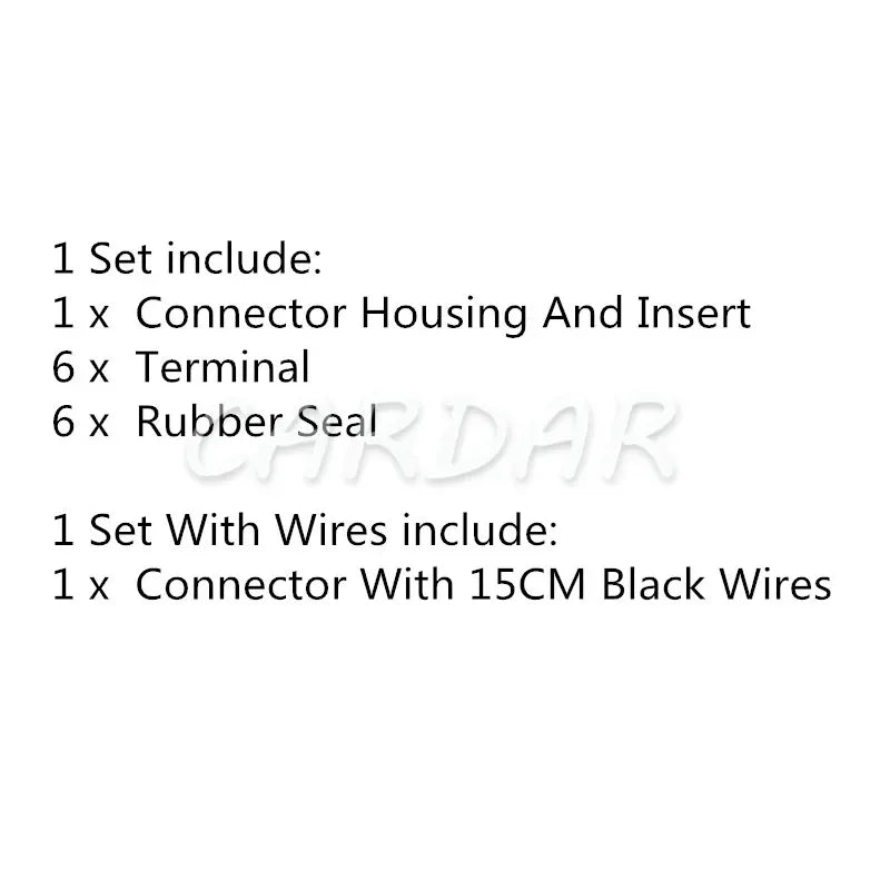 6 Pin 6189-7428 82824-78020 Car Door Handle Wire Socket Auto Reversing Camera Cable Harness Plug