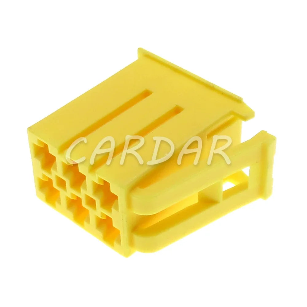 6 Pin 2.8 Series Yellow Automobile Plastic Housing Male Female Docking Wiring Terminal Socket