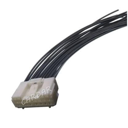 20 Pin White Miniature Car Socket Auto Low Current Cable Adapter Automobile Replacement Connector 6098-7360