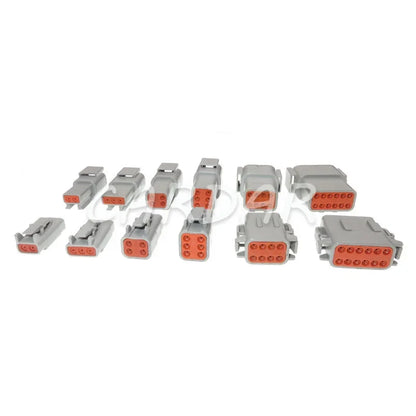 Deutsch DTM Waterproof Wire Connector Kit DTM06-2/3/4/6/8/12S DTM04-2/3/4/6/8/12P Automotive Sealed Plug with pins