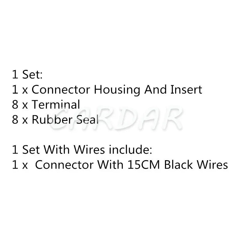 8 Pin 7283-3809-30 Auto Electric Waterproof Transmission Plug Waterproof Sockets For Honda