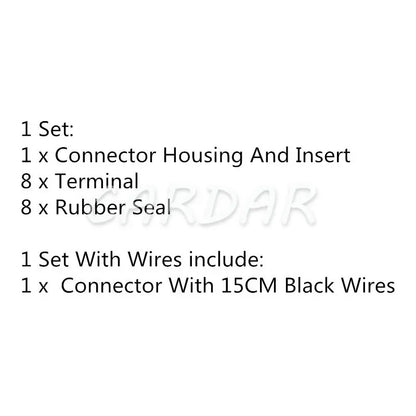 8 Pin 7283-3809-30 Auto Electric Waterproof Transmission Plug Waterproof Sockets For Honda