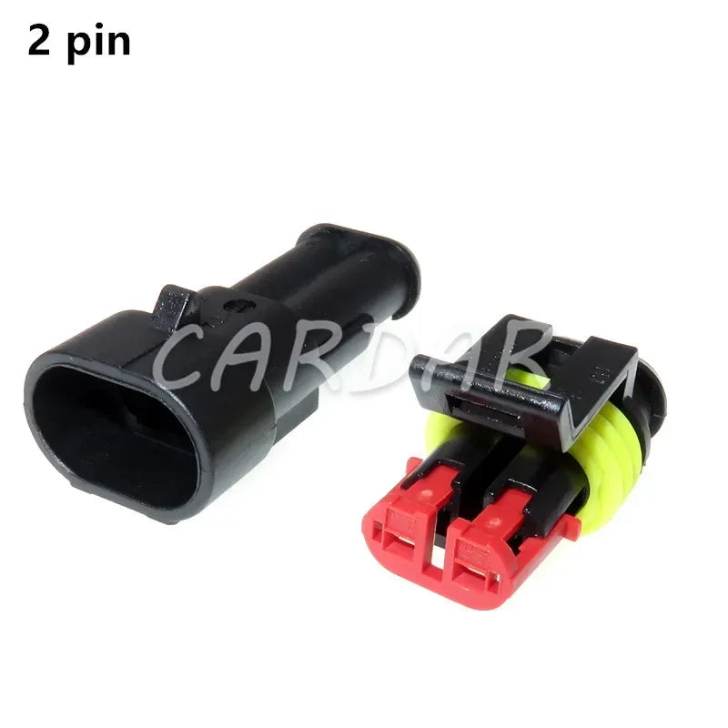 High Quality Superseal AMP/Tyco Waterproof Electrical Connector 1/2/3/4/5/6 Way Pin Sealed Plug Cable Sockets For Car Truck