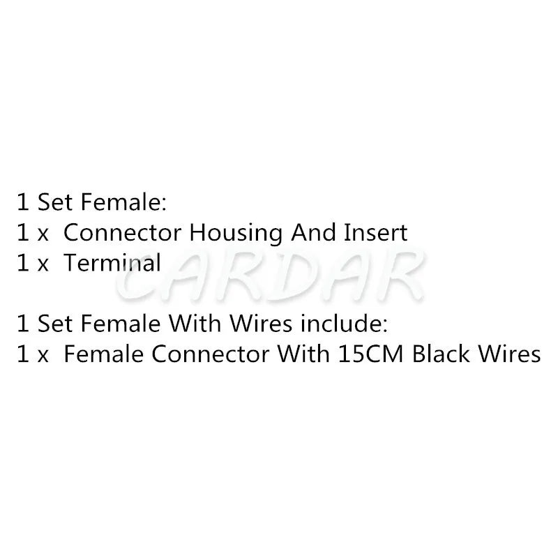 1 Pin 172320-2 Automotive Conenctor 6.3mm Series Auto Plug For Car Wiring Harness Socket