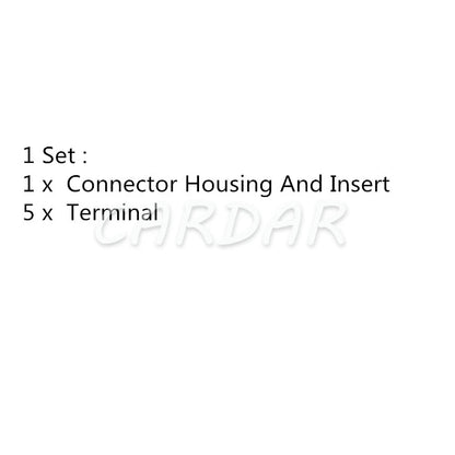 5 Pin Plug Auto High Current Connector 6.3mm 9.5mm Relay Socket With Terminals
