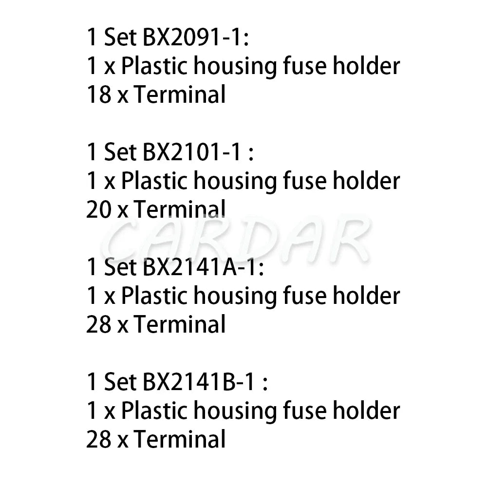 9/10/14 Way Standard Blade Fuse Holder Block Plastic Cover with Terminals for Car Automobile Auto Trike