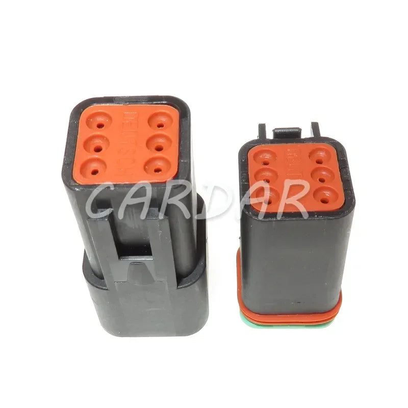 6 Pin Black DT DT06-6S DT04-6P Auto Vehicle Speed Accelerator Pedal Socket Automotive Connector Waterproof Plug For Deutsch
