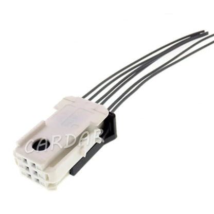 6 Pin 0.6 Series 185311-1 953381-1 953382-2 White Auto Unsealed Miniature Wire Socket Electrical Connector