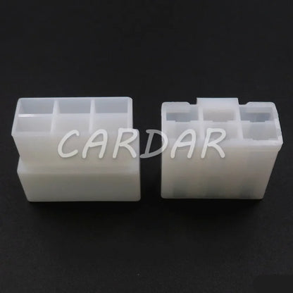 6 Pin 6.3mm Auto Wire Connector Automobile Socket With Terminals
