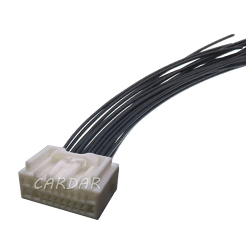 20 Pin 6098-2516 Hybrid Connector Automobile Low Power Plug Car Cable Harness Plastic Housing Unsealed Socket