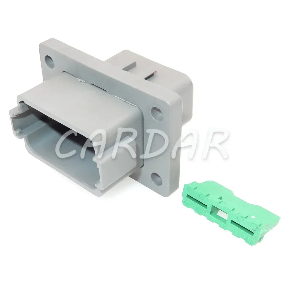 12 Pin DT04-12P-L012 DT06-12S Automobile Wire Waterproof Socket With 4 Holes Fixed Flange Plastic Housing Plug