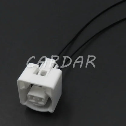 2 Pin White Electrical Connector Waterproof Automotive Wiring Harness Plug