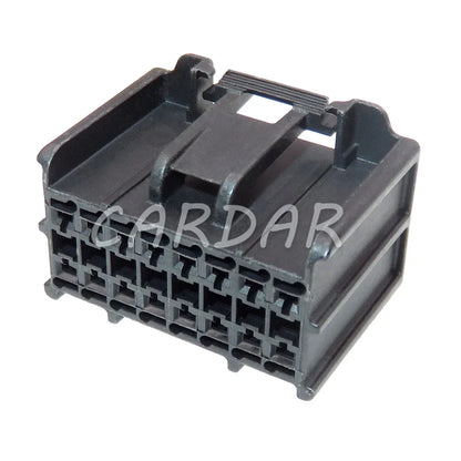 16 Pin 13520382 Black Automobile Wire Harness Plastic Housing Unsealed Socket With Terminal