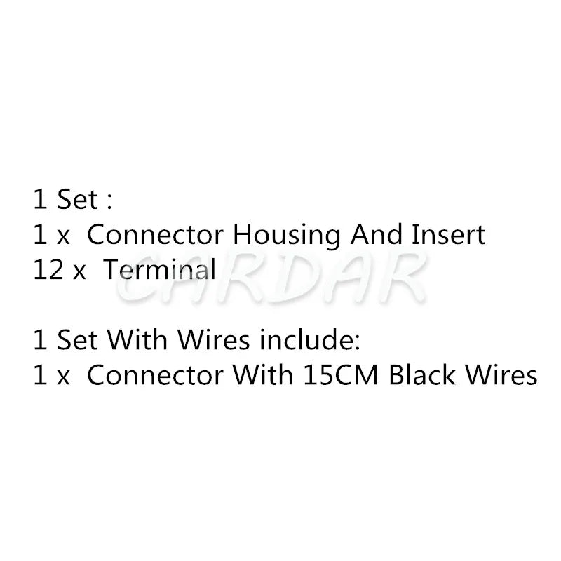 12 Pin 2 Series Automobile Plastic Housing Unsealed Socket Auto Parts Car Wire Cable Connector MG630080