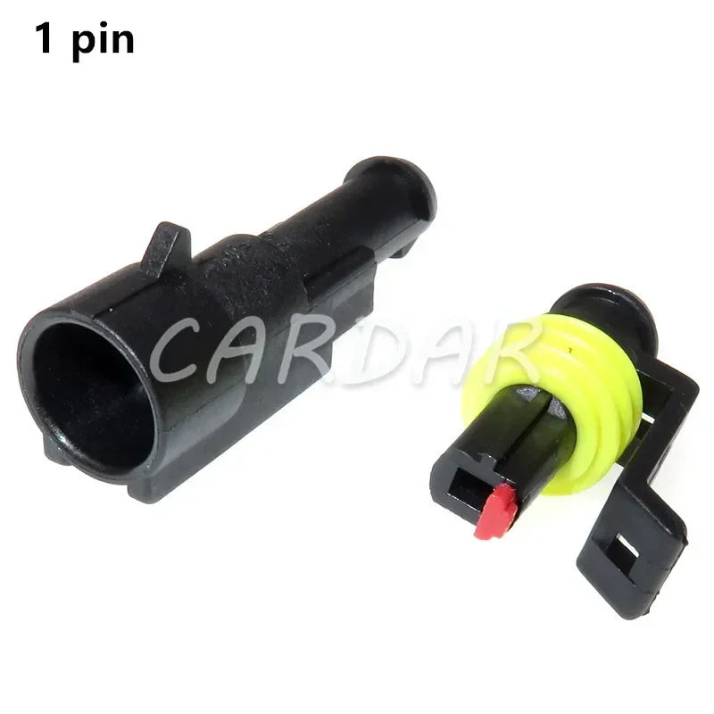 High Quality Superseal AMP/Tyco Waterproof Electrical Connector 1/2/3/4/5/6 Way Pin Sealed Plug Cable Sockets For Car Truck