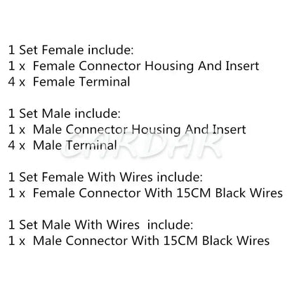 4 Pin Car Reversing Camera Warning Light Cable Harness Unsealed Socket For Nissan Teana