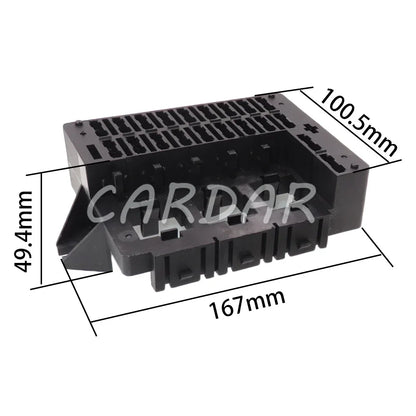 20 Way Medium Blade Fuse Holder for Auto Car Truck Trailer Middle Fuse Block Automobile Multi-way Fuse Box