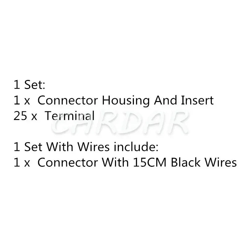 25 Pines Cableado de Automóvil Zócalo Conector de Modificación de Automóvil Accesorios 927291-1 927292-1 827534-1 443972963A