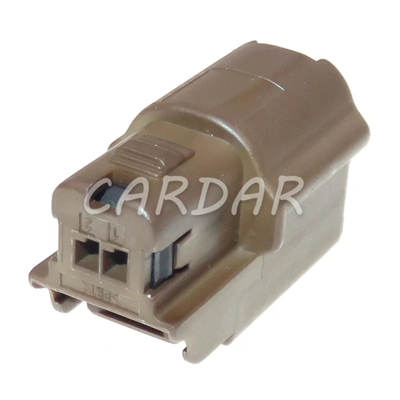 2 Pin 0.6 Series Auto Wiring Terminal Connector Automotive Plastic Brown Electric Wire Socket