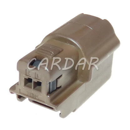 2 Pin 0.6 Series Auto Wiring Terminal Connector Automotive Plastic Brown Electric Wire Socket