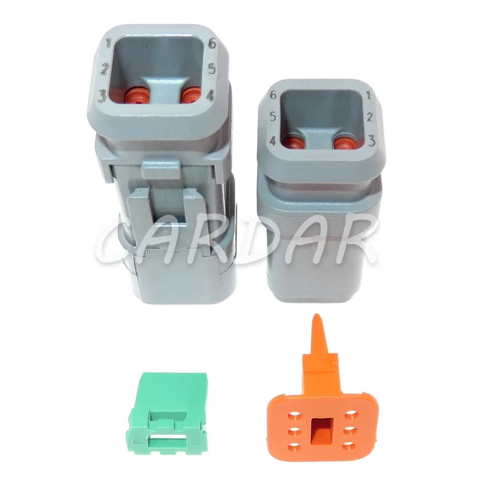 6 Pin 1.6 Series Waterproof Connector DT04-6P-E008 DT04-6S-E008 Automobile Wiring Terminal Socket