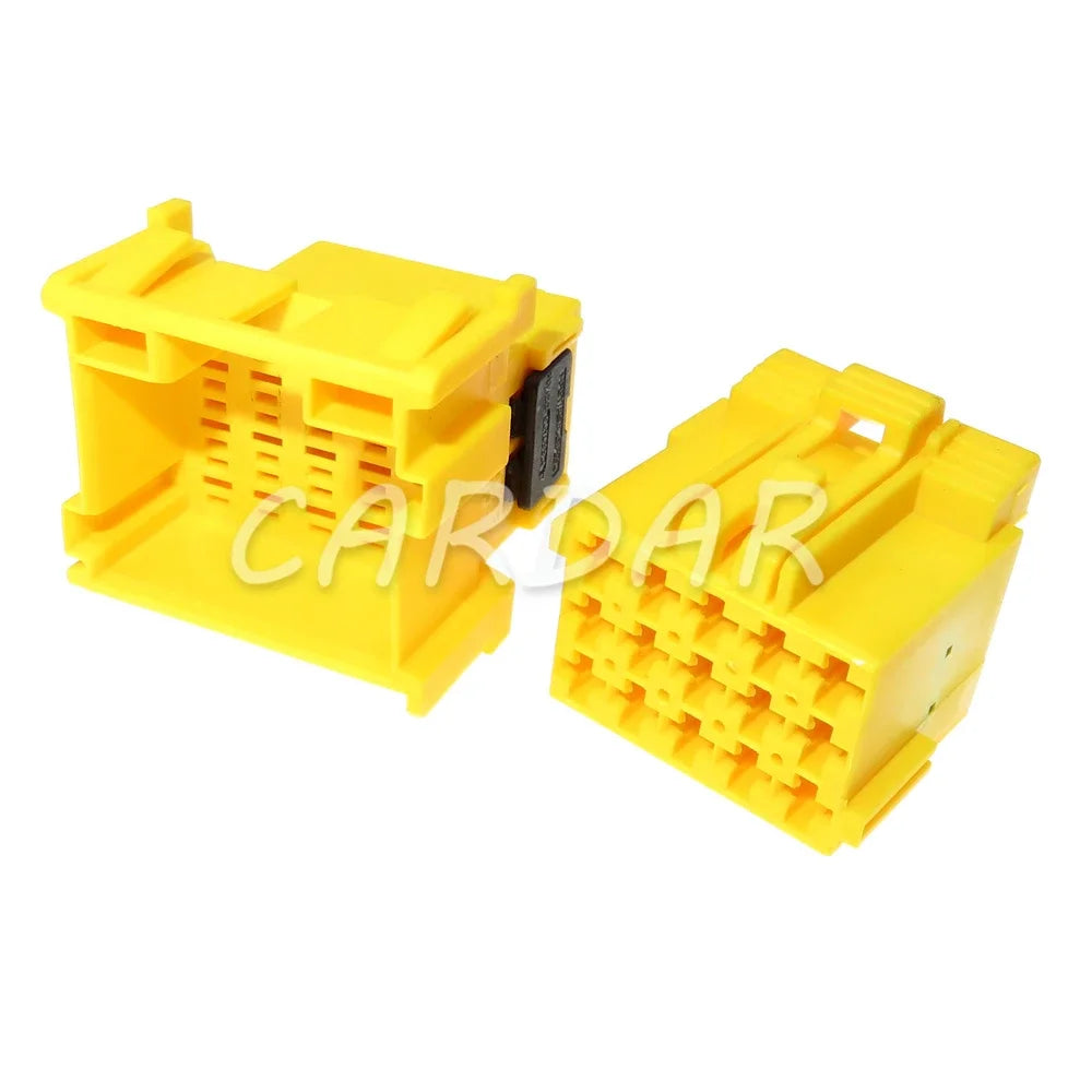 15 Pin Yellow Automotive Power Amplifier Male Female Docking Plastic Housing Unsealed Socket 1-967628-3 1-967623-3