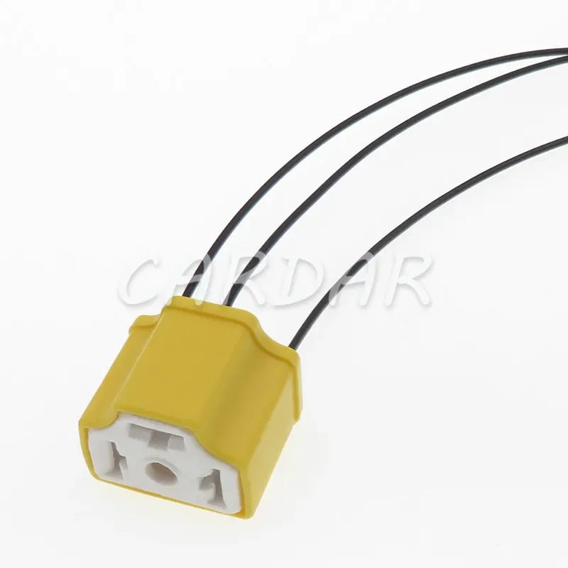 3 Pin 7.8 Series H4-2A Automobile Light Bulb Plug Ceramic High Temperature Resistant Socket H4 Auto Relay Lamp Holder