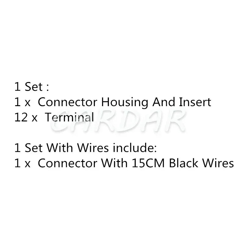 12 Pin 7283-6484 Auto Wire Socket Automotive Wiring Terminal Plug With Pins