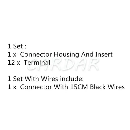 12 Pin 7283-6484 Auto Wire Socket Automotive Wiring Terminal Plug With Pins