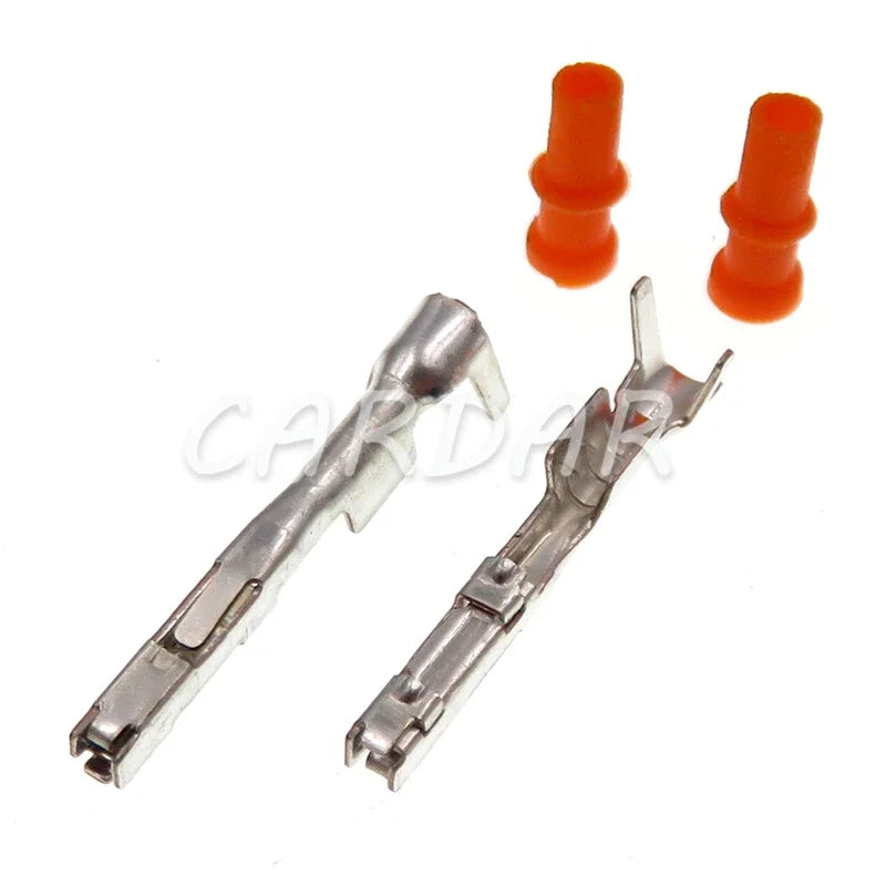2 Pin 0.6 Series Auto Waterproof Socket Electric Wire Plastic Housing Sealed Connector With Terminal Rubber Seals
