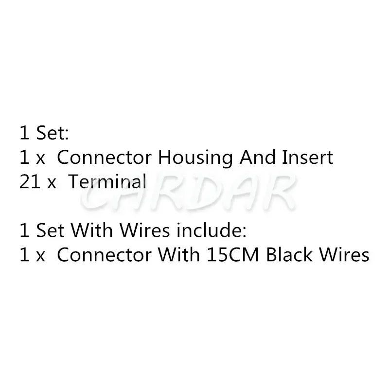 21 Pin Car Accessories 1-967625-2 Auto Plug 967635-1 Grey Automobile Power Amplifier Unsealed Socket