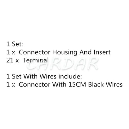 21 Pin Car Accessories 1-967625-2 Auto Plug 967635-1 Grey Automobile Power Amplifier Unsealed Socket