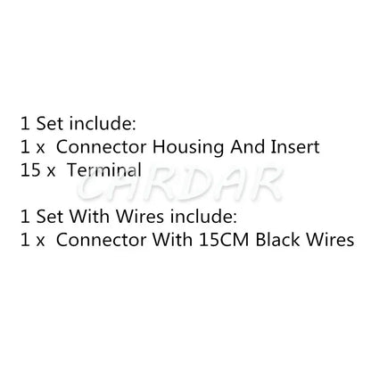 15 Pin Green Automobile Wire Harness Socket Car Plastic Housing Unsealed Connector Auto Parts 1-967623-2