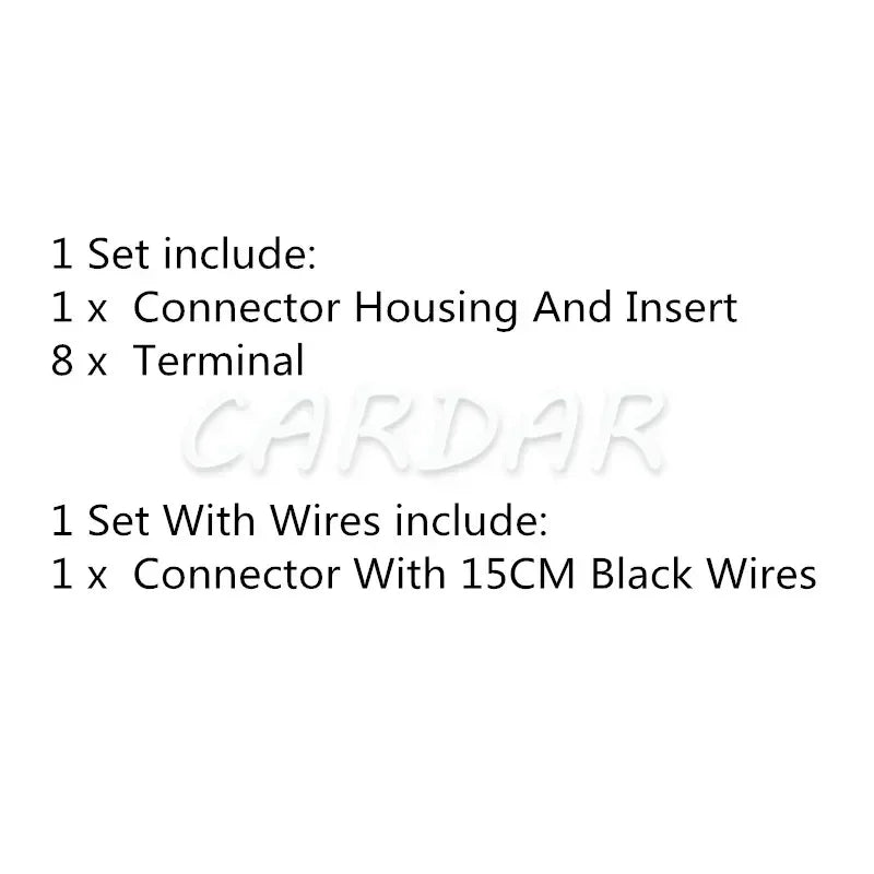 8 Pin Automotive Connector Car Cable Socket With Terminals For Auto Wiring Harness