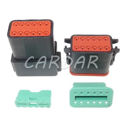 12 Pin 1.6 Series Car Cable Socket Car Window Plastic Housing Wire Connector For Excavator Crane DT04-12P DT04-12S