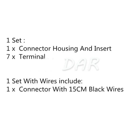 7 Pin Automotive Electric Cable Socket Auto Accessory Car Wiring Terminal Wire Connector