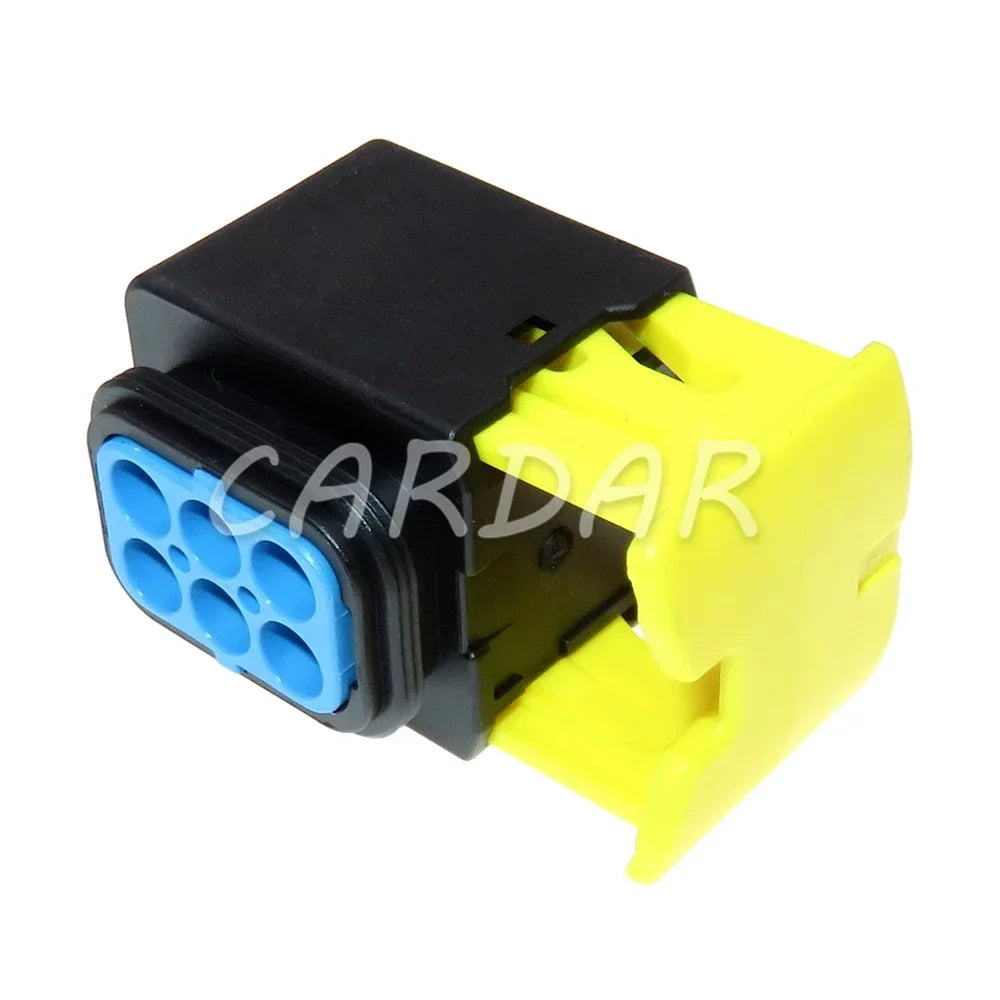 6 Pin 4-1418437-1 Automotive Modification Parts Blue 3.5 Series Auto Plastic Housing Cable Socket Sealed Connector