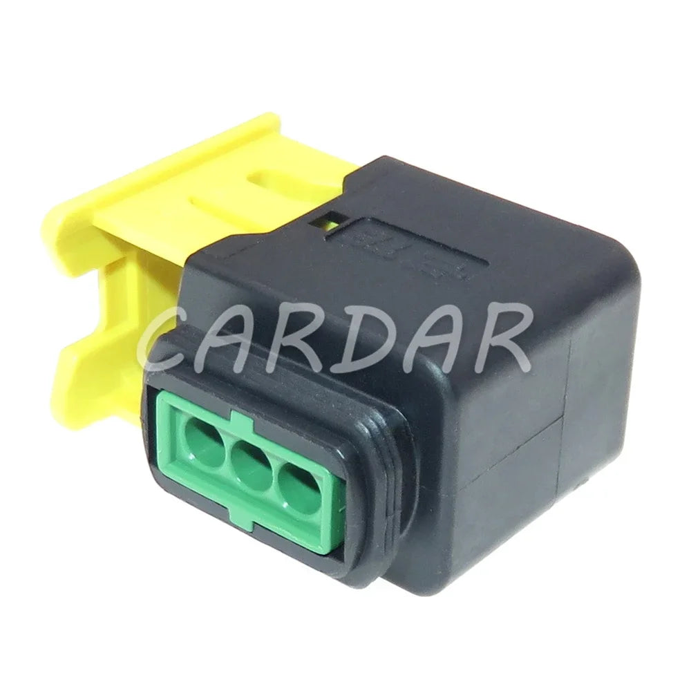 3 Pin 1.5 Series High Temperature Resistance New Energy Green Wiring Socket For Automobile 3-1418448-1