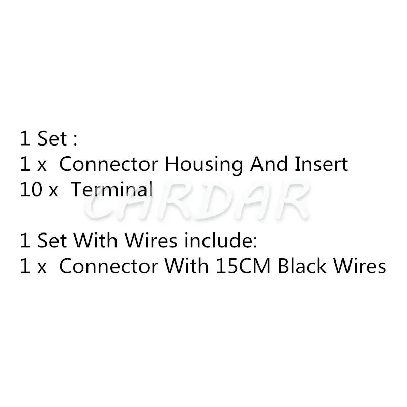 10 Pin 0.6 Series 2-929171-1 Automobile Wire Cable Harness Socket Car Connector With Terminal